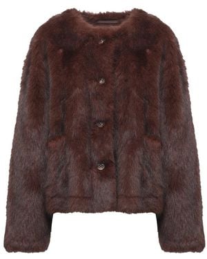 Stand Studio Faux Fur & Shearling Jackets - Marron