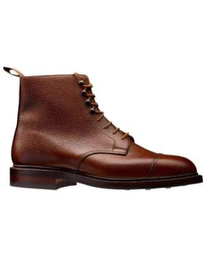 Crockett & Jones Lace-Up Boots - Brown
