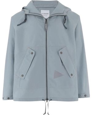 and wander Nylon-Jacke Mit Logo - Blau