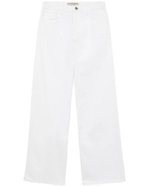Roy Rogers Jeans ,Wit ,Denim Super Wide R.R.Eva Herzigova Bull Dyed