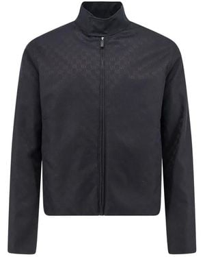 Gucci Jassen ,Zwart ,Katoen Gg Katoenen Canvas Ritsjack - Blauw