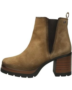 Fluchos Schoenen ,Bruin ,Leer Safe D9414 Chelsea Boot