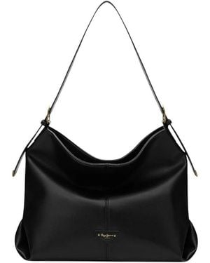 Pepe Jeans Tassen ,Zwart ,Leer Shopper Bag