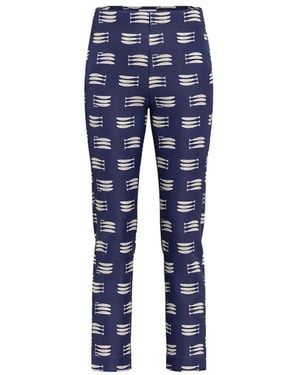 Marella Cropped Trousers - Azul