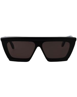 Alaïa Cut Flat Top Sonnenbrille - Schwarz