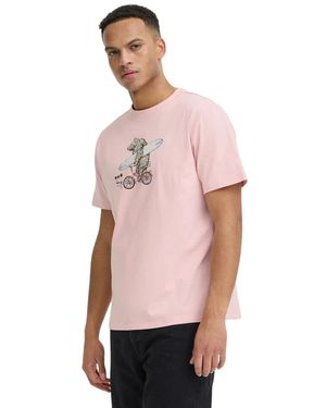 Blend Grappig T-Shirt - Roze