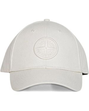 Stone Island Geborduurde Kompas Logo Baseballpet - Grijs