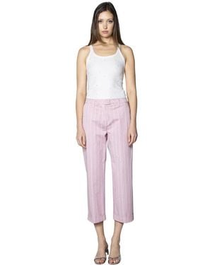 Re-hash Cropped Pants - Pink