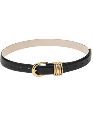 DEHANCHE Accessoires ,Zwart ,Leer Hollyhock Leren Riem