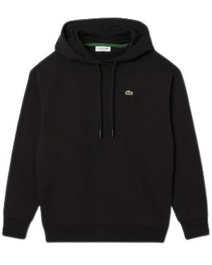 Lacoste Oversized Fleece Hoodie - Zwart