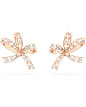 Swarovski Hyperbola Pierced Stud Earrings - Metallic