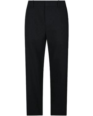 Gucci Broeken ,Zwart ,Katoen Gg Wool Pants