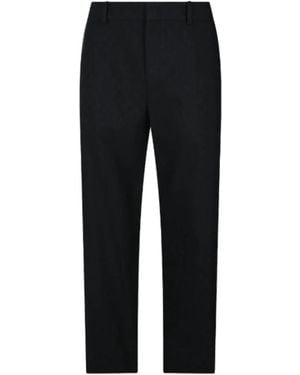 Gucci Broeken ,Zwart ,Katoen Gg Wool Pants