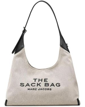Marc Jacobs Tassen ,Grijs ,Leer The Sack Bag Canvas Tote