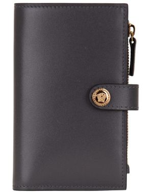 Versace Accessoires ,Zwart ,Wallet - Grijs