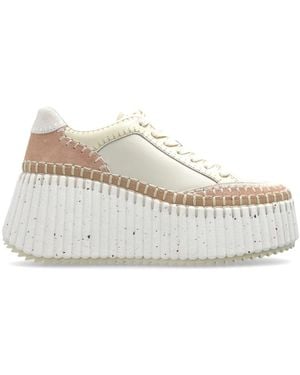 Chloé Namo Sportschuhe Auf Einer Plattform - Natur