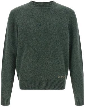 A.P.C. Round-Neck Knitwear - Verde