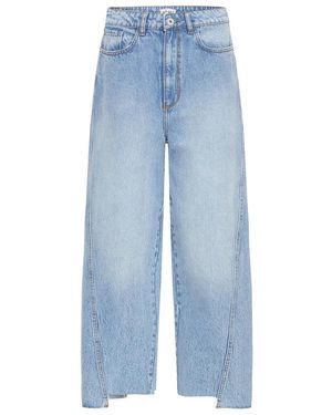 Ichi Ihobinne Pa Cropped Jeans - Blau
