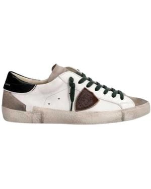 Philippe Model Schoenen ,Wit ,Suède Prsx Sneakers