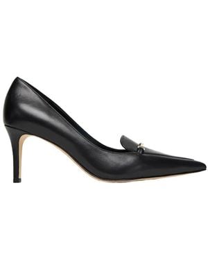 Michael Kors Lena Pump Aus Glattem Leder - Schwarz