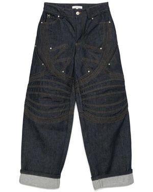 Markgong Loose-Fit Jeans - Grey