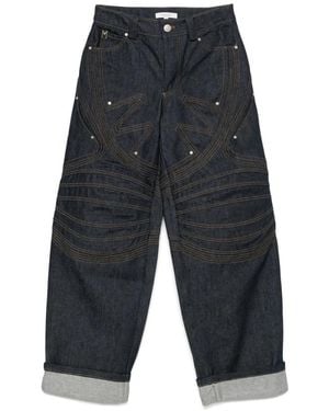 Markgong Loose-Fit Jeans - Grey