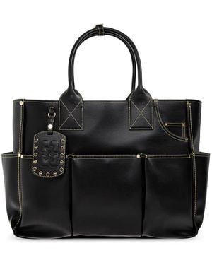 Ganni Tote Bags - Black