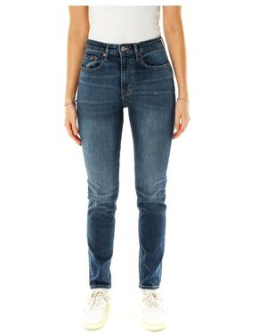 Denham Jeans ,Blauw ,Denim Slim Fit Mid Waist Jeans