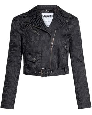 Moschino Leather Jackets - Blue