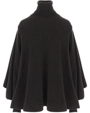 Jacquemus Wol En Kasjmier Trui Met Hoge Hals - Zwart