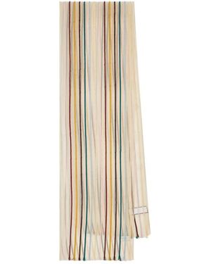 Paul Smith Sciarpa Multiriga Ps Trasparente - Naturel