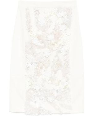 Plan C Midi Skirts - Blanco