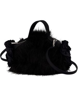 Simone Rocha Mini Double Ribbon Rosette Bag - Schwarz