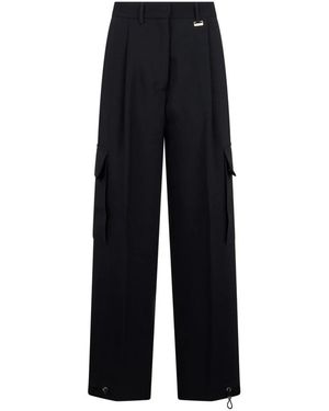Moorer Wide Trousers - Negro