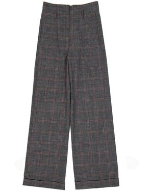 Alberta Ferretti Wide Trousers - Grey