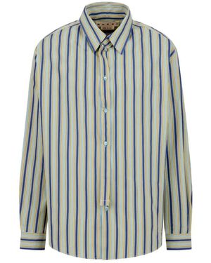 Marni Gestreepte Overhemd - Blauw