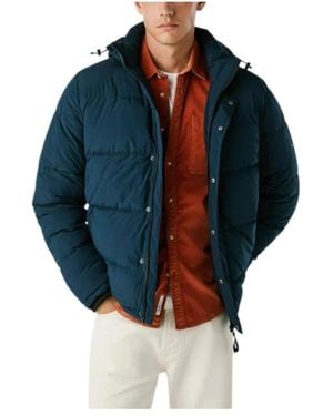 Pepe Jeans Jassen ,Blauw ,Leer Jobias Down Jacket