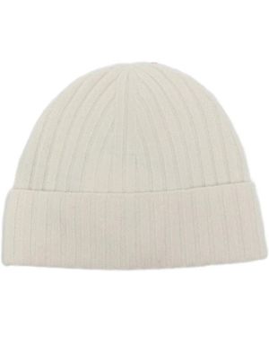 JOSEPH Accessoires ,Ribbed Knit Turn-Up Beanie - Naturel