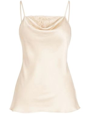 Twinset Sleeveless Tops - Natural