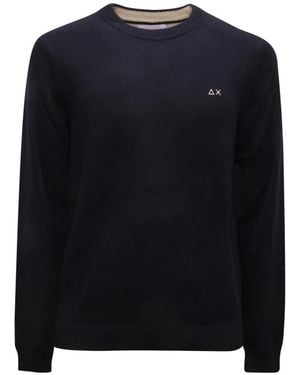 Sun 68 Round-Neck Knitwear - Noir