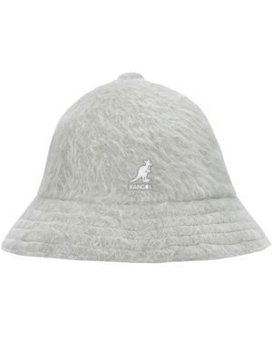 Kangol Accessoires ,Grijs ,Nylon Casual Bont Bucket Hat
