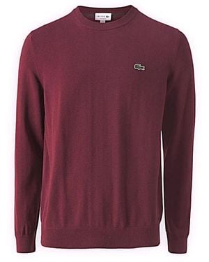 Lacoste Round-Neck Knitwear - Purple