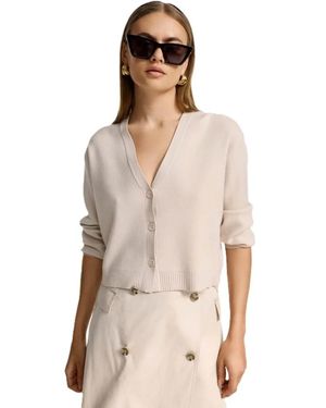 CATNOIR Truien & Vesten ,Polyester Strickweste Strickcardigan - Naturel