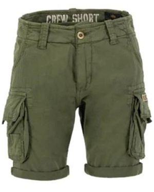 Alpha Industries Essentiële Zomer Crew Shorts - Groen