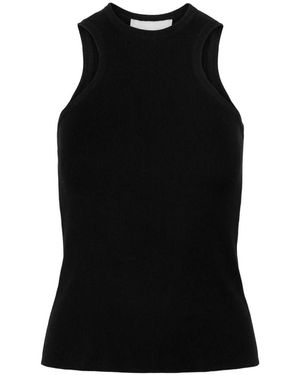 Envelope Sleeveless Tops - Black