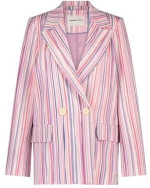 FABIENNE CHAPOT Blazer oversize a righe - Rosa