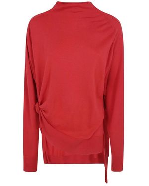 Magda Butrym Rollkragenpullover Mit Twist-Detail - Rot