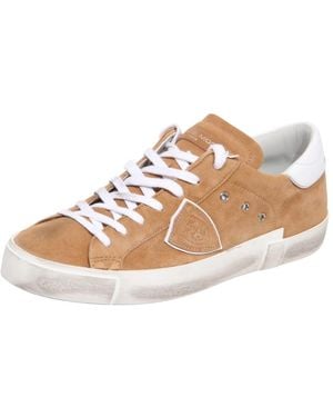 Philippe Model Prsx Low Nubuck - Naturel