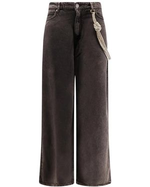 Pinko Wide Jeans - Marrón