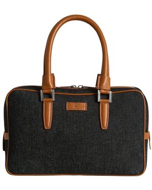 Kiton Tassen ,Blauw ,Katoen Kiss Me Bag - Zwart